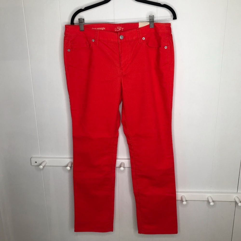 Loft pants red